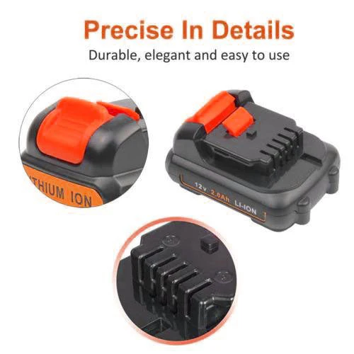 For Dewalt 12V Battery 3Ah Replacement | DCB120 Lithium Battery (3 Pack) - Image 4