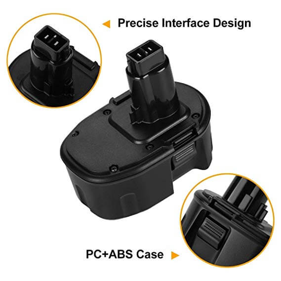 For Dewalt 14.4V Battery 4.8Ah Replacement | DC9091 Ni-MH Batteries 3 Pack - Image 3