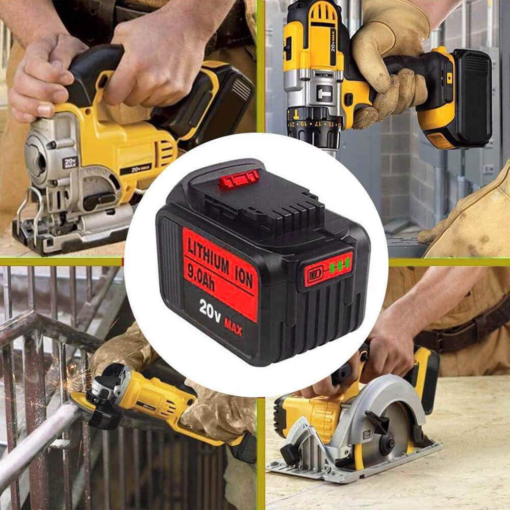 For DeWalt XR Battery 18V/20V 9Ah | DCB200 Replacement Battery 2 pack - Image 4