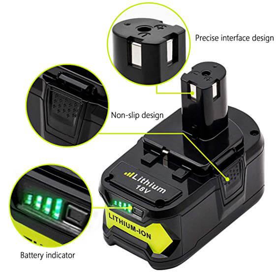 For Ryobi 18V Battery 5Ah Replacement | P108 Batteries 4 Pack - Image 4